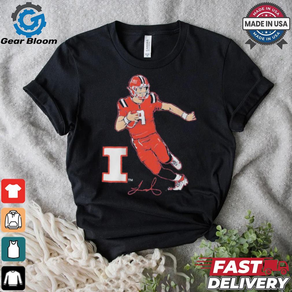 University of Illinois and The Brandr Group luke altmyer superstar pose shirt University of Illinois and The Brandr Group luke altmyer superstar pose shirt