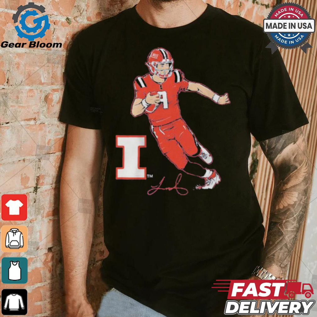 University of Illinois and The Brandr Group luke altmyer superstar pose shirt University of Illinois and The Brandr Group luke altmyer superstar pose shirt