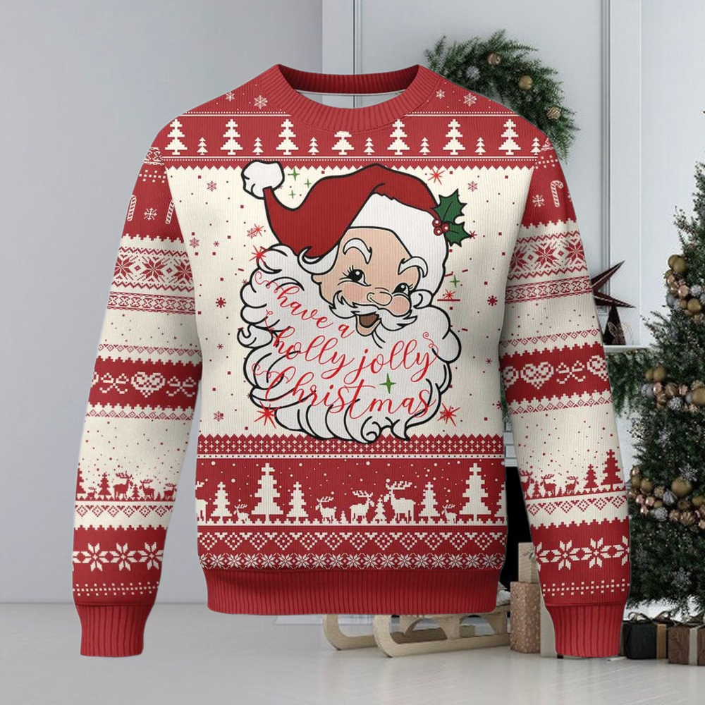 Vintage Christmas Santa Claus Face Xmas Funny Old Fashioned Ugly Christmas Sweater Vintage Christmas Santa Claus Face Xmas Funny Old Fashioned Ugly Christmas Sweater