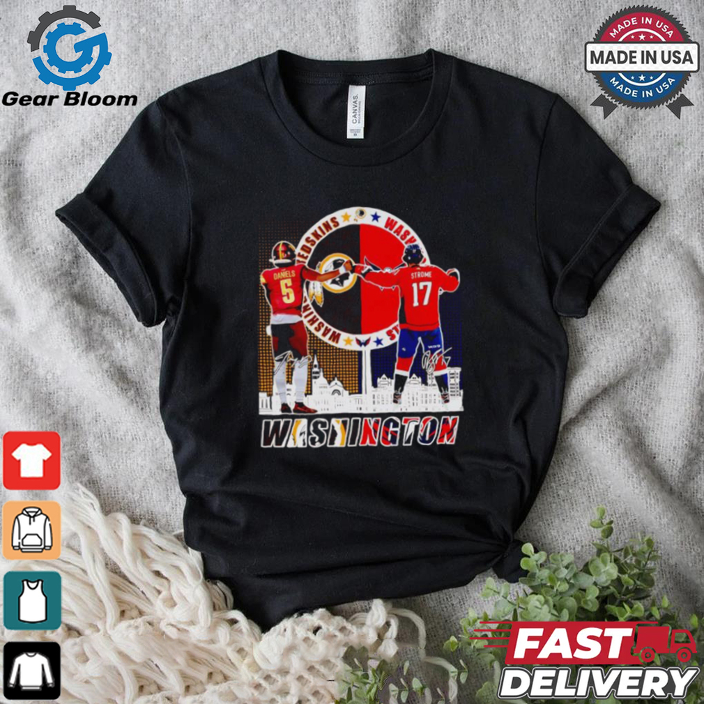 Washington Redskins Daniels and Washington Capitals Strome signatures shirt Washington Redskins Daniels and Washington Capitals Strome signatures shirt