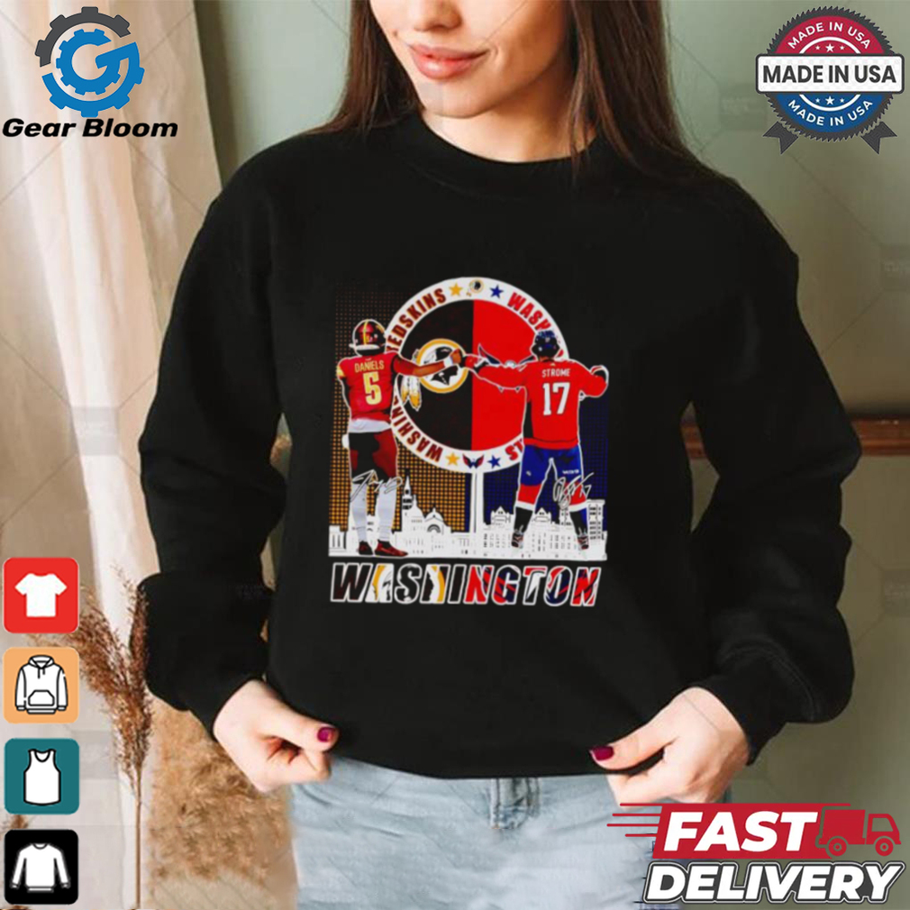 Washington Redskins Daniels and Washington Capitals Strome signatures shirt Washington Redskins Daniels and Washington Capitals Strome signatures shirt