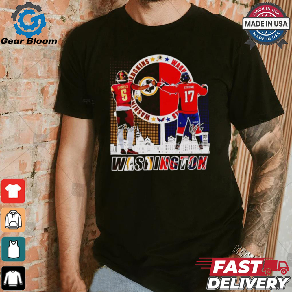 Washington Redskins Daniels and Washington Capitals Strome signatures shirt Washington Redskins Daniels and Washington Capitals Strome signatures shirt