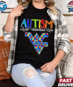 West Virginia Mountaineers autism accept understand love shirt