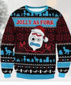 Toy Story Jolly As Fork Ugly Christmas Sweater