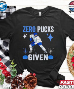 Zero pucks given hockey shirt