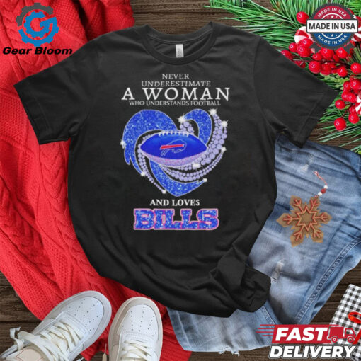 A Woman Who Understands Football And Loves Buffalo Bills Shirt