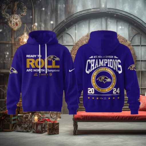 AFC North Division Champions 2024 Baltimore Ravens Limited Edition For Fans Hoodie