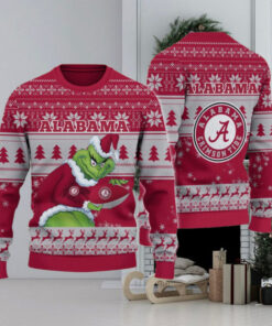 Alabama Crimson Tide Grinch Ugly Christmas Sweater