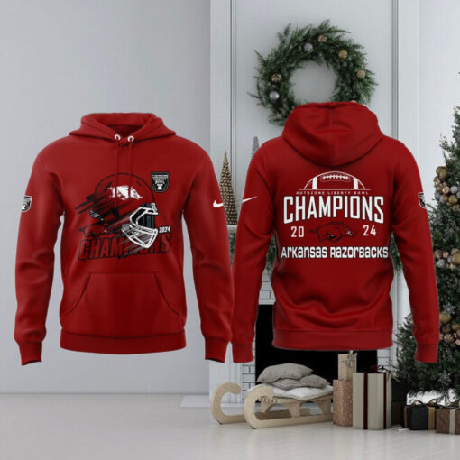 Arkansas Razorbacks Football 2024 Liberty Bowl Champions Hoodie