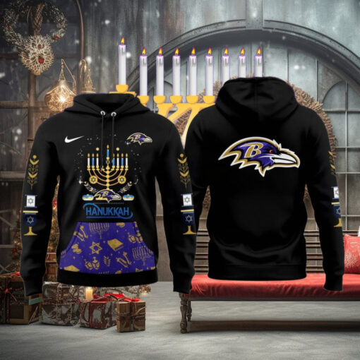 Baltimore Ravens Happy Hanukkah Limited For Fans Hoodie