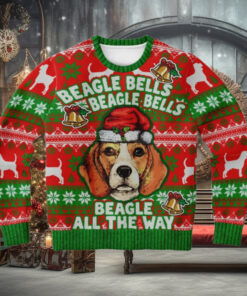 Beagle Bells Beagle Bells All The Way Ugly Christmas Sweater