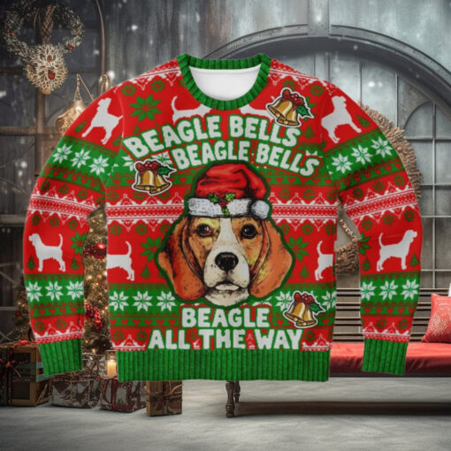 Beagle Bells Beagle Bells All The Way Ugly Christmas Sweater