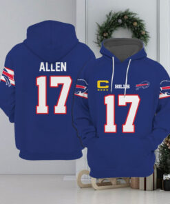 Bills Captain Allen 17 Football Unisex Hoodie