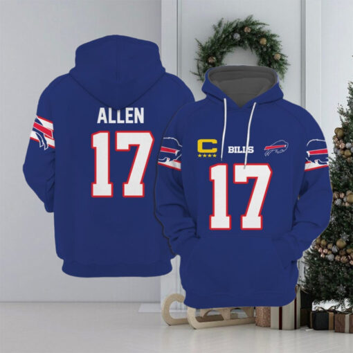 Bills Captain Allen 17 Football Unisex Hoodie