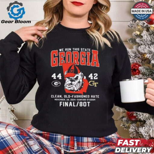 Bulldogs we run this State Georgia mascot shirt