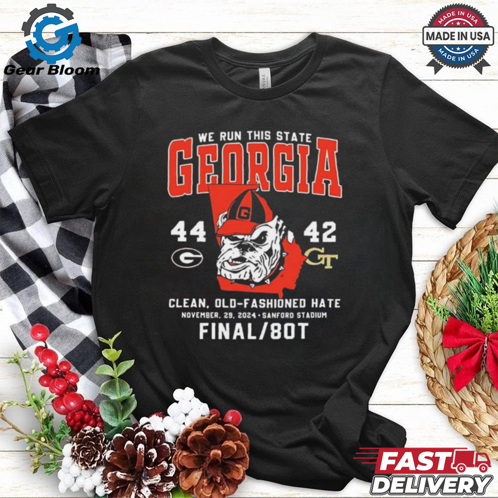 Bulldogs we run this State Georgia mascot shirt Bulldogs we run this State Georgia mascot shirt