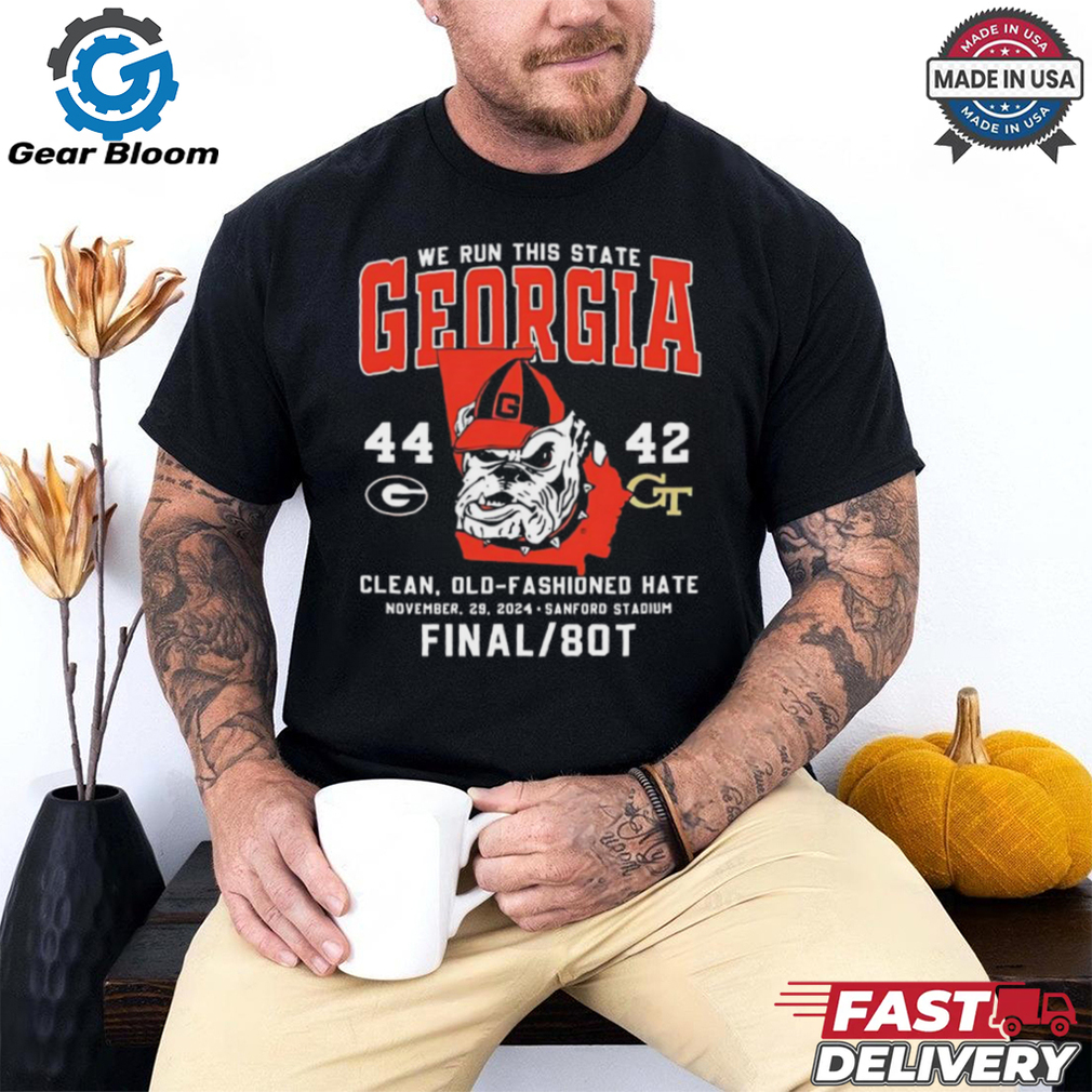 Bulldogs we run this State Georgia mascot shirt Bulldogs we run this State Georgia mascot shirt