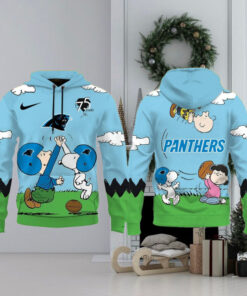 Carolina Panthers X Snoopy Peanuts 75th Anniversary Hoodie