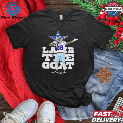 CeeDee Lamb The Goat Dallas Cowboy signature Limited Edition Legacy Tees