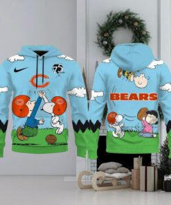 Chicago Bears X Snoopy Peanuts 75th Anniversary Hoodie