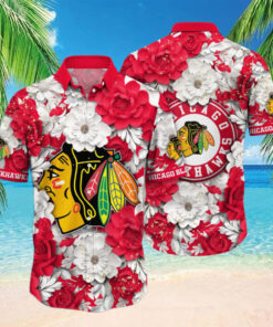 Chicago Blackhawks Golden Edge Hawaiian Shirt