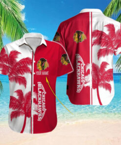 Chicago Blackhawks Palm Paradise Custom Hawaiian Shirt