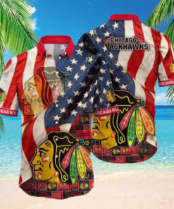 Chicago Blackhawks Patriotic Pride Hawaiian Shirt