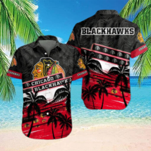 Chicago Blackhawks Tropical Paradise Hawaiian Shirt