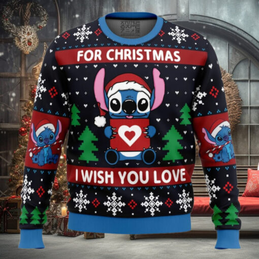 Christmas Love Stitch Ugly Christmas Sweater