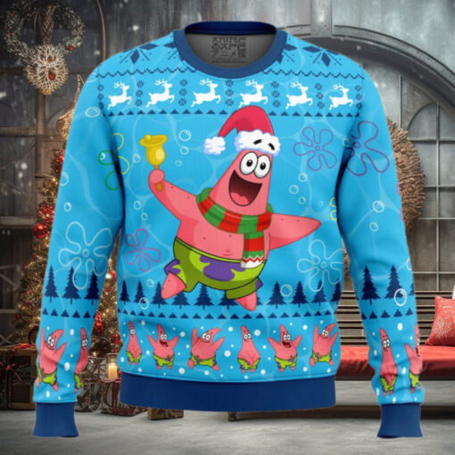 Christmas Patrick Sponge Bob Ugly Christmas Sweater