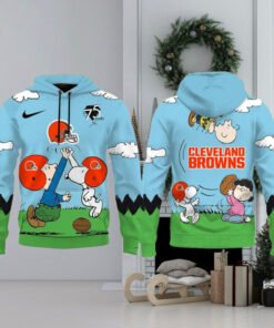 Cleveland Browns X Snoopy Peanuts 75th Anniversary Hoodie