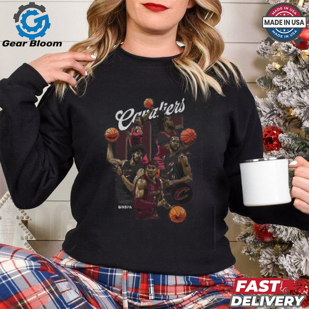 Cleveland Cavaliers Starting 5 WHT Shirt Cleveland Cavaliers Starting 5 WHT Shirt