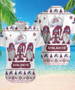 Colorado Avalanche Festive Gnome Hawaiian Shirt