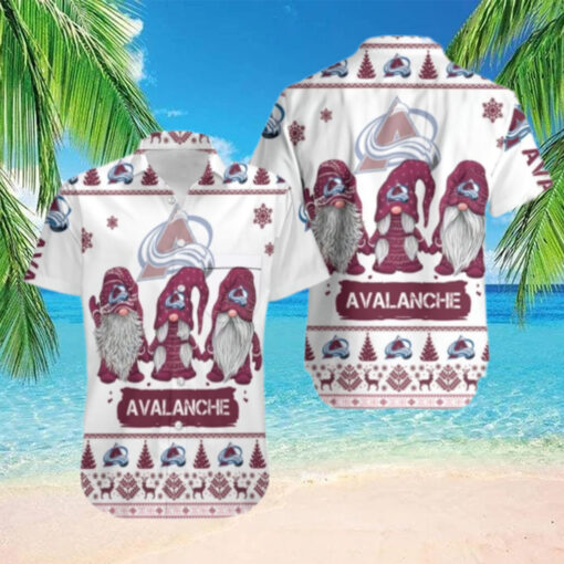 Colorado Avalanche Festive Gnome Hawaiian Shirt