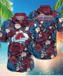 Colorado Avalanche Garden Bloom Hawaiian Shirt