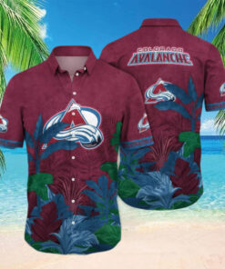 Colorado Avalanche Jungle Breeze Hawaiian Shirt