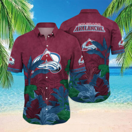 Colorado Avalanche Jungle Breeze Hawaiian Shirt