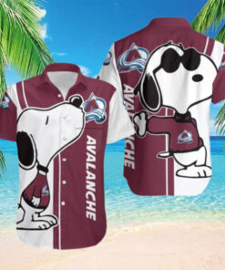 Colorado Avalanche Snoopy Chill Hawaiian Shirt