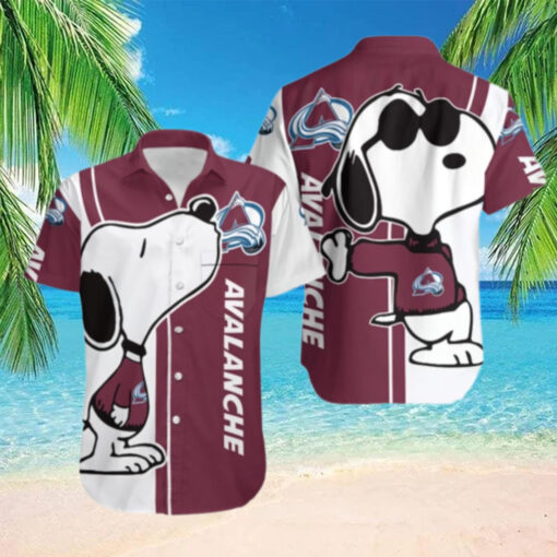 Colorado Avalanche Snoopy Chill Hawaiian Shirt