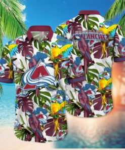 Colorado Avalanche Tropical Paradise Hawaiian Shirt