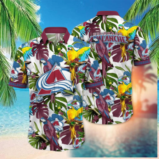 Colorado Avalanche Tropical Paradise Hawaiian Shirt