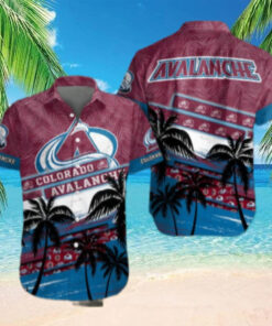 Colorado Avalanche Tropical Wave Hawaiian Shirt