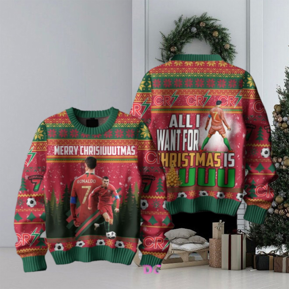Cristiano Ronaldo Merry Christmas Special Ugly Sweater Cristiano Ronaldo Merry Christmas Special Ugly Sweater