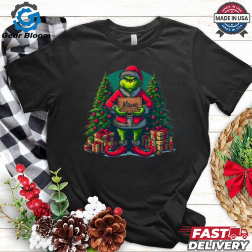 Customized Name for Christmas Grinch shirt