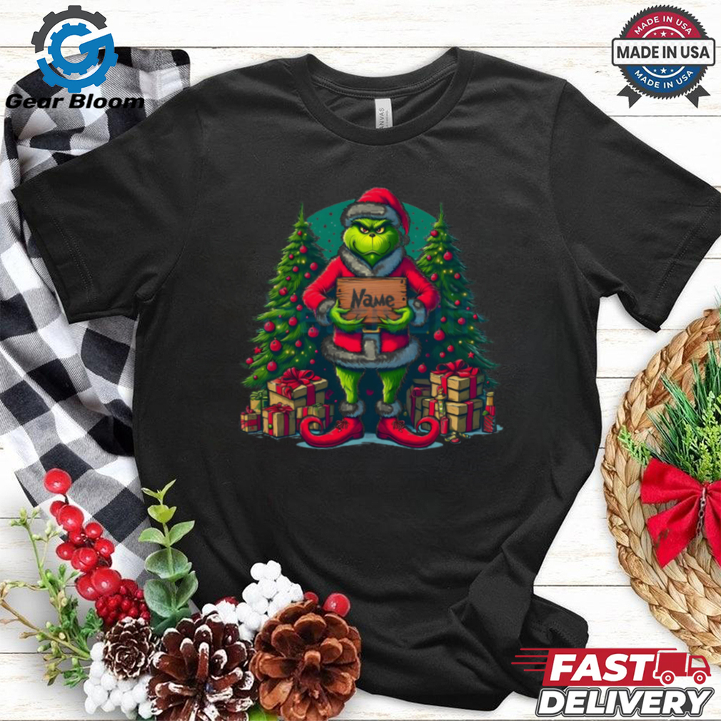 Customized Name for Christmas Grinch shirt Customized Name for Christmas Grinch shirt