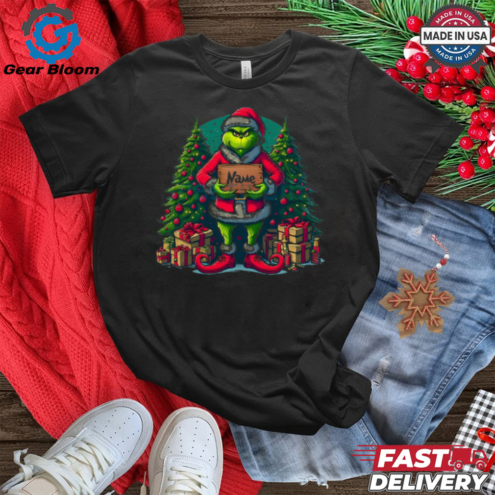 Customized Name for Christmas Grinch shirt Customized Name for Christmas Grinch shirt