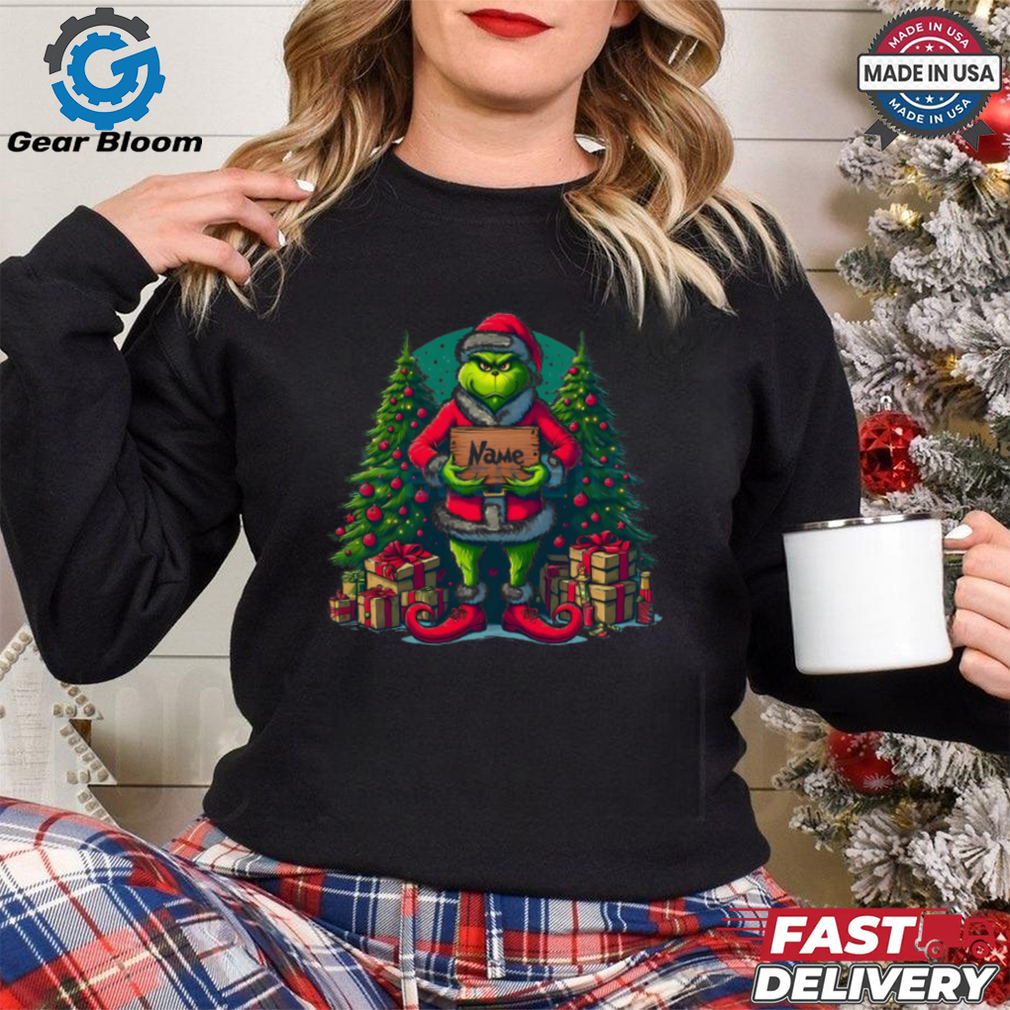 Customized Name for Christmas Grinch shirt Customized Name for Christmas Grinch shirt