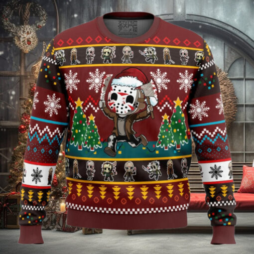 Cute Jason Friday the 13th Ugly Christmas Sweater