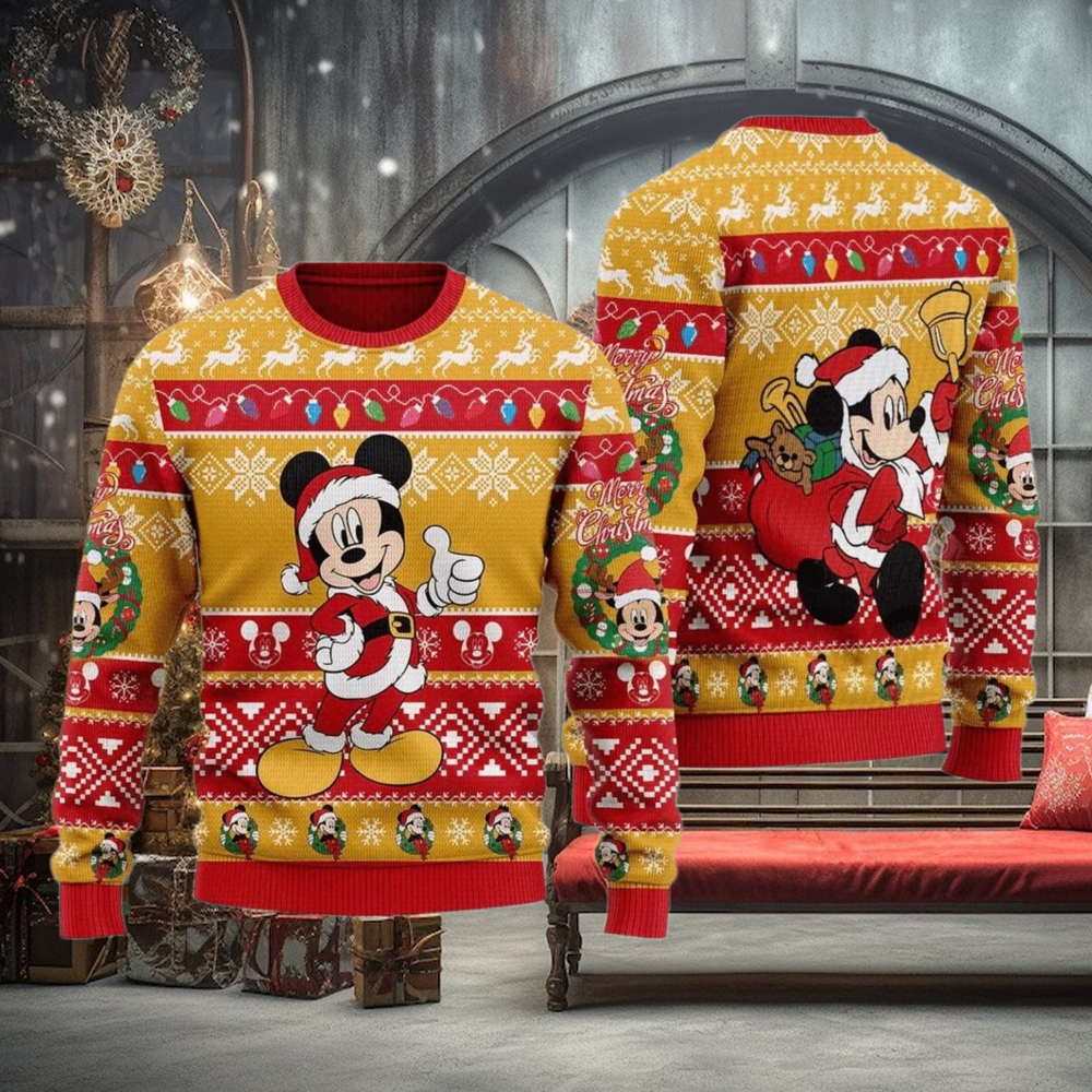 Cute Mickey Mouse Christmas Sweater Cute Mickey Mouse Christmas Sweater