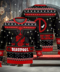 Deadpool Superhero Ugly Christmas 2025 Sweater